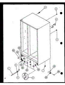 Water Tank (Scd19j / P1116701w) parts for Amana Side-By-Side Refrigerator SCD25J-P1116302W from AppliancePartsPros.com