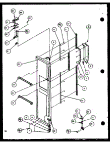 Freezer Door (Scd22j / P1116101w) (Scd22j / P1116102w) parts for Amana Side-By-Side Refrigerator SCD25J-P1116302W from AppliancePartsPros.com