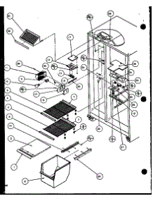 Freezer Shelving And Refrigerator Light (Scd22j / P1116101w) (Scd22j / P1116102w) parts for Amana Side-By-Side Refrigerator SCD25J-P1116302W from AppliancePartsPros.com