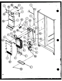 Evaporator And Air Handling (Scd25j / P1116301w) (Scd25j / P1116302w) (Scd25jb / P1116303w) (Scd25jb / P1116304w) parts for Amana Side-By-Side Refrigerator SCD25J-P1116302W from AppliancePartsPros.com