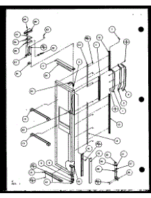 Freezer Door Hinge And Trim Parts (Scd25j / P7870115w) (Scd25jb / P7870116w) (Scd25jp / P7870117w) parts for Amana Side-By-Side Refrigerator SCD25J-P7870115W from AppliancePartsPros.com