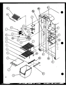Freezer Shelving And Refrigerator Light (Scd25j / P7870115w) (Scd25jb / P7870116w) (Scd25jp / P7870117w) parts for Amana Side-By-Side Refrigerator SCD25J-P7870115W from AppliancePartsPros.com