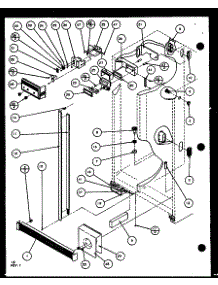 Refrigerator / Freezer Controls And Cabinet Part (Scd25j / P1104013w) (Scd25jb / P1104015w) (Scd25jp / P1104017w) parts for Amana Side-By-Side Refrigerator SCD25JB-P1104015W from AppliancePartsPros.com