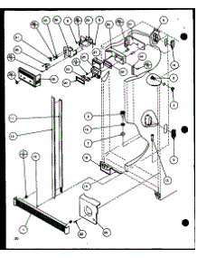 Refrigerator (Scd19j / P1116701w) parts for Amana Side-By-Side Refrigerator SCD25JB-P1116303W from AppliancePartsPros.com