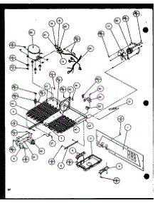 Machine Compartment (Scd19j / P1116701w) parts for Amana Side-By-Side Refrigerator SCD25JB-P1116304W from AppliancePartsPros.com