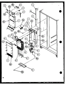 Evaporator And Air Handling (Scd22j / P1116101w) (Scd22j / P1116102w) parts for Amana Side-By-Side Refrigerator SCD25JB-P1116304W from AppliancePartsPros.com