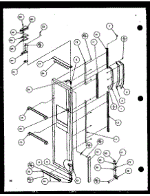 Freezer Door (Scd25jp / P1116305w) (Scd25jp / P1116306w) parts for Amana Side-By-Side Refrigerator SCD25JB-P1116304W from AppliancePartsPros.com