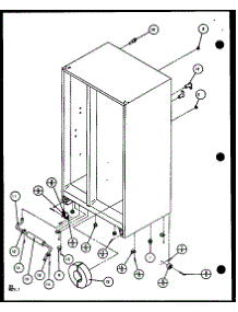 Drain And Rollers (Scd25j / P1104013w) (Scd25jb / P1104015w) (Scd25jp / P1104017w) parts for Amana Side-By-Side Refrigerator SCD25JP-P1104017W from AppliancePartsPros.com