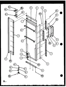 Refrigerator Door (Scd25j / P1104014w) (Scd25jb / P1104016w) (Scd25jp / P1104018w) parts for Amana Side-By-Side Refrigerator SCD25JP-P1104017W from AppliancePartsPros.com