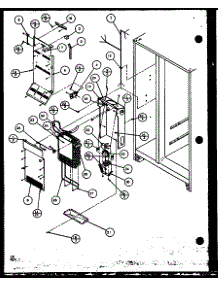 Evaporator And Air Handling (Scd25j / P1104014w) (Scd25jb / P1104016w) (Scd25jp / P1104018w) parts for Amana Side-By-Side Refrigerator SCD25JP-P1104017W from AppliancePartsPros.com