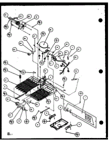 Machine Compartment (Scd25j / P1104014w) (Scd25jb / P1104016w) (Scd25jp / P1104018w) parts for Amana Side-By-Side Refrigerator SCD25JP-P1104017W from AppliancePartsPros.com