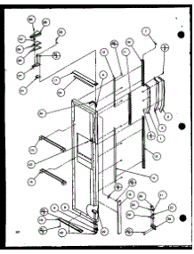 Freezer Door (Scd25j / P1116301w) (Scd25j / P1116302w) (Scd25jb / P1116303w) (Scd25jb / P1116304w) parts for Amana Side-By-Side Refrigerator SCD25JP-P1116305W from AppliancePartsPros.com