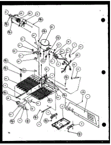 Machine Compartment (Scd25j / P1116301w) (Scd25j / P1116302w) (Scd25jb / P1116303w) (Scd25jb / P1116304w) parts for Amana Side-By-Side Refrigerator SCD25JP-P1116305W from AppliancePartsPros.com