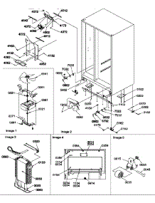 Drain System, Rollers, And Evaporator Assy parts for Amana Side-By-Side Refrigerator SCD25TL-P1190426WL from AppliancePartsPros.com