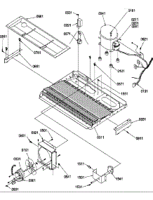 Machine Compartment parts for Amana Side-By-Side Refrigerator SCD25TL-P1190426WL from AppliancePartsPros.com