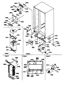 Drain System / Roller / Evaporator Assy. parts for Amana Side-By-Side Refrigerator SCD25TW-P1190426WW from AppliancePartsPros.com