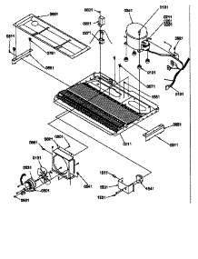 Machine Compartment parts for Amana Side-By-Side Refrigerator SCD25TW-P1190426WW from AppliancePartsPros.com
