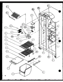 Freezer Shelving And Refrigerator Light (Scde25j / P7870104w) parts for Amana Side-By-Side Refrigerator SCDE25J-P7870104W from AppliancePartsPros.com