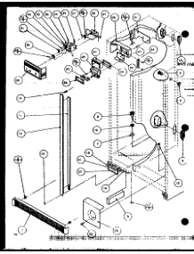 Refrigerator (Scde25j / P7870104w) parts for Amana Side-By-Side Refrigerator SCDE25J-P7870104W from AppliancePartsPros.com