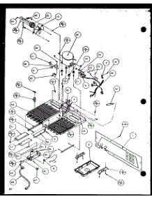 Machine Compartment (Scde25j / P7870104w) parts for Amana Side-By-Side Refrigerator SCDE25J-P7870104W from AppliancePartsPros.com