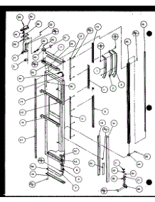 Freezer Door parts for Amana Side-By-Side Refrigerator SCDT20H-P7836028W from AppliancePartsPros.com