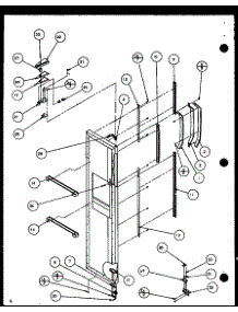 Freezer Door (Scd19h / P7804503w) parts for Amana Side-By-Side Refrigerator SCDT22H-P7836011W from AppliancePartsPros.com