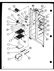 Freezer Shelving And Refrigerator Light (Scd19h / P7804503w) parts for Amana Side-By-Side Refrigerator SCDT22H-P7836011W from AppliancePartsPros.com