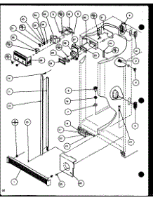 Refrigerator (Scd19h / P7804503w) parts for Amana Side-By-Side Refrigerator SCDT22H-P7836011W from AppliancePartsPros.com