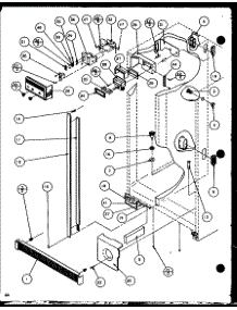 Refrigerator (Scdt22h / P7836011w) (Scdt25h / P7836001w) parts for Amana Side-By-Side Refrigerator SCDT22H-P7836011W from AppliancePartsPros.com