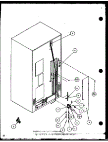Cabinet Back (Scdt22h / P7836011w) (Scdt25h / P7836001w) parts for Amana Side-By-Side Refrigerator SCDT22H-P7836011W from AppliancePartsPros.com