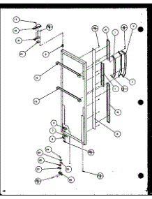Refrigerator Door (Scd19h / P7804503w) parts for Amana Side-By-Side Refrigerator SCDT25H-P7836001W from AppliancePartsPros.com