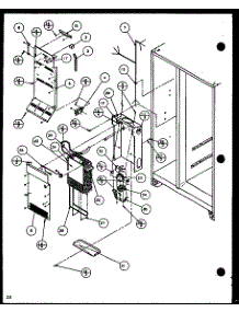 Freezer Evaporator And Air Handling (Scd19h / P7804503w) parts for Amana Side-By-Side Refrigerator SCDT25H-P7836001W from AppliancePartsPros.com