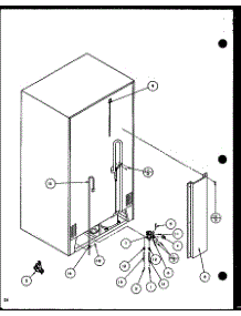 Cabinet Back (Scd19h / P7804503w) parts for Amana Side-By-Side Refrigerator SCDT25H-P7836001W from AppliancePartsPros.com
