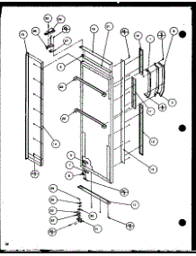 Refrigerator Door (Scdt22h / P7836011w) (Scdt25h / P7836001w) parts for Amana Side-By-Side Refrigerator SCDT25H-P7836001W from AppliancePartsPros.com