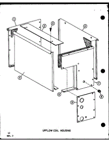Upflow Coil Housing (D6763520 / P6763520c) (D6763516 / P6763516c) parts for Amana Central Air Conditioner SCFC24AOVA/P6917103C from AppliancePartsPros.com