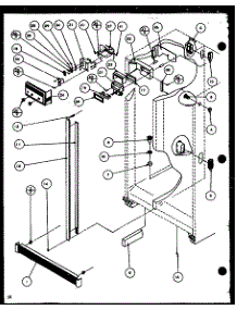 Refrigerator / Freezer Controls And Cabinet Parts (Scti20h / P7836030w) (Sbi20h / P7836032w) parts for Amana Side-By-Side Refrigerator SCTI20H-P7836030W from AppliancePartsPros.com