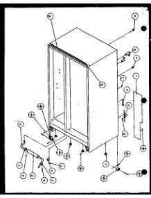 Rollers And Back Unit (Scti20h / P7836030w) (Sbi20h / P7836032w) parts for Amana Side-By-Side Refrigerator SCTI20H-P7836030W from AppliancePartsPros.com
