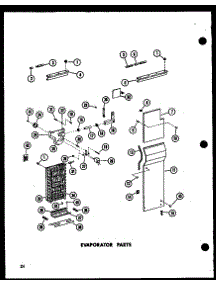 Evaporator Parts (Sr25w-C / P60350-39Wc) (Sr25w / P60350-39W) (Sr25w-A / P60350-39Wa) (Sr25w-L / P60350-38Wl) (Sr25w-Ag / P60350-39Wg) (Sd25w-C / P60350-40Wc) (Sd25w / P60350-40W) (Sd25w-A / P60350-40Wa) (Sd25w-L / P60350-40Wl) (Sd25w-Ag / P60350-40Wg) (Sr22w-C / P60350-42Wc) parts for Amana Side-By-Side Refrigerator SD19W-A-P73320-12WA from AppliancePartsPros.com