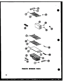 Freezer Interior Parts (Sr25w-C / P73320-17Wc) (Sr25w-A / P73320-17Wa) (Sr25w-Ag / P73320-17Wg) (Sr25w / P73320-17W) (Sr25w-L / P73320-17Wl) (Sd25w-C / P73320-18Wc) (Sd25w / P73320-18W) (Sd25w-A / P73320-18Wa) (Sd25w-L / P73320-18Wl) (Sd25w-Ag / P73320-18Wg) (Sr22w-C / P73320- parts for Amana Side-By-Side Refrigerator SD19W-A-P73320-12WA from AppliancePartsPros.com