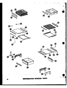 Refrigerator Interior Parts (Sr25w-A / P60340-15Wa) (Sr25w-C / P60340-15Wc) (Sr25w-Ag / P60340-15Wg) (Sr25w / P60340-15W) (Sd25w / P60340-25W) (Sd25w-C / P60340-25Wc) (Sd25w-Ag / P60340-25Wg) (Sd25w-A / P60340-25Wa) (Sr22w / P60340-18W) (Sr25w-C / P60340-18Wc) (Sr25w-Ag / P603 parts for Amana Side-By-Side Refrigerator SD19W-AG-P60340-23WG from AppliancePartsPros.com