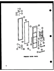 Freezer Door Parts (Sr25w-C / P60350-39Wc) (Sr25w / P60350-39W) (Sr25w-A / P60350-39Wa) (Sr25w-L / P60350-38Wl) (Sr25w-Ag / P60350-39Wg) (Sd25w-C / P60350-40Wc) (Sd25w / P60350-40W) (Sd25w-A / P60350-40Wa) (Sd25w-L / P60350-40Wl) (Sd25w-Ag / P60350-40Wg) (Sr22w-C / P60350-42Wc parts for Amana Side-By-Side Refrigerator SD19W-AG-P73320-12WG from AppliancePartsPros.com