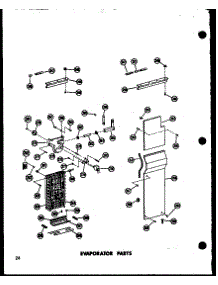 Evaporator Parts (Sr25w / P60340-29W) (Sr25w-C / P60340-29Wc) (Sr25w-Ag / P60340-29Wg) (Sr25w-A / P60340-29Wa) (Sd25w-C / P60340-38Wc) (Sd25w-A / P60340-38Wa) (Sd25w / P60340-38W) (Sd25w-Ag / P60340-38Wg) (Sr22w-C / P60340-31Wc) (Sr22w-A / P60340-31Wa) (Sr22w / P60340-31W) (Sr parts for Amana Side-By-Side Refrigerator SD19W-C-P60340-49WC from AppliancePartsPros.com