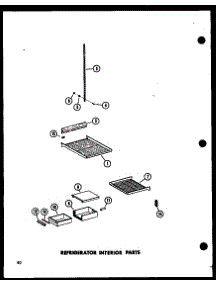 Refrigerator Interior Parts (Sp19w-C / P60350-46Wc) (Sp19w / P60350-46W) (Sp19w-A / P60350-46Wa) (Sp19w-L / P60350-46Wl) (Sp19w-Ag / P60350-46Wg) (Sp17w-Ag / P60350-50Wg) (Sp17w / P60350-50W) (Sp17w-L / P60350-50Wl) (Sp17w-C / P60350-50Wc) (Sp17w-A / P60350-Wa) (Sp17w / P60350 parts for Amana Side-By-Side Refrigerator SD19W-P73320-12W from AppliancePartsPros.com