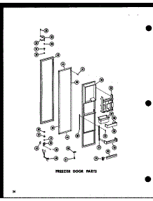 Freezer Door Parts (Sr25n-1-C / P60230-73Wc) (Sr25n-1-A / P60230-73Wa) (Sr25n-1 / P60230-73W) (Sr25n-1-Ag / P60230-73Wg) (Sd25n-1 / P60230-74W) (Sd25n-1-C / P60230-74Wc) (Sd25n-1-Ag / P60230-74Wg) (Sd25n-1-A / P60230-74Wa) (Spn22n / P60230-16W) (Spn22n-C / P60230-16Wc) (Spn2 parts for Amana Side-By-Side Refrigerator SD22N-1-A/P60230-79WA from AppliancePartsPros.com