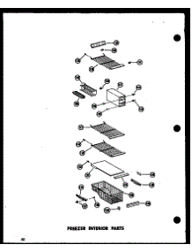 Freezer Interior Parts (Sr25n-1-C / P60230-73Wc) (Sr25n-1-A / P60230-73Wa) (Sr25n-1 / P60230-73W) (Sr25n-1-Ag / P60230-73Wg) (Sd25n-1 / P60230-74W) (Sd25n-1-C / P60230-74Wc) (Sd25n-1-Ag / P60230-74Wg) (Sd25n-1-A / P60230-74Wa) (Spn22n / P60230-16W) (Spn22n-C / P60230-16Wc) ( parts for Amana Side-By-Side Refrigerator SD22N-1-P60230-79W from AppliancePartsPros.com