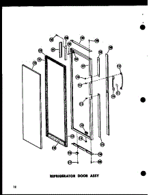 Refrigerator Door Assy (Sr25w / P60340-1W) (Sr25w-C / P60340-1Wc) (Sr25w-Ag / P60340-1Wg) (Sr25w-A / P60340-1Wa) (Sd25w-C / P60340-11Wc) (Sd25w-A / P60340-11Wa) (Sd25w / P60340-11W) (Sd25w-Ag / P60340-11Wg) (Sr22w-C / P60340-4Wc) (Sr22w-A / P60340-4Wa) (Sr22w / P60340-4W) (Sr2 parts for Amana Side-By-Side Refrigerator SD22W-P60340-12W from AppliancePartsPros.com