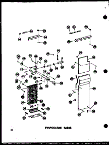 Evaporator Parts (Sr25w / P60340-1W) (Sr25w-C / P60340-1Wc) (Sr25w-Ag / P60340-1Wg) (Sr25w-A / P60340-1Wa) (Sd25w-C / P60340-11Wc) (Sd25w-A / P60340-11Wa) (Sd25w / P60340-11W) (Sd25w-Ag / P60340-11Wg) (Sr22w-C / P60340-4Wc) (Sr22w-A / P60340-4Wa) (Sr22w / P60340-4W) (Sr22w-Ag parts for Amana Side-By-Side Refrigerator SD22W-P60340-12W from AppliancePartsPros.com