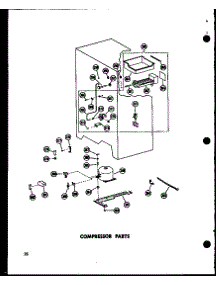 Compressor Parts (Sr25w / P60340-1W) (Sr25w-C / P60340-1Wc) (Sr25w-Ag / P60340-1Wg) (Sr25w-A / P60340-1Wa) (Sd25w-C / P60340-11Wc) (Sd25w-A / P60340-11Wa) (Sd25w / P60340-11W) (Sd25w-Ag / P60340-11Wg) (Sr22w-C / P60340-4Wc) (Sr22w-A / P60340-4Wa) (Sr22w / P60340-4W) (Sr22w-Ag parts for Amana Side-By-Side Refrigerator SD22W-P60340-12W from AppliancePartsPros.com