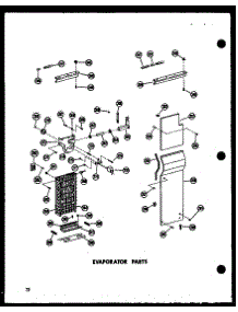 Evaporator Parts (Esr17n / P60230-3W) (Esr17n-Ag / P60230-3Wg) (Esr17n-C / P60230-3Wc) (Esr17n-A / P60230-3Wa) (Esr22n-A / P60230-10Wa) (Esr22n-C / P60230-10Wc) (Esr22n-Ag / P60230-10Wg) (Esr22n / P60230-10W) (Sr25n-1-C / P60230-81Wc) (Sr25n-1-A / P60230-81Wa) (Sr25n-1 / P6023 parts for Amana Side-By-Side Refrigerator SD25N-1-P60230-74W from AppliancePartsPros.com
