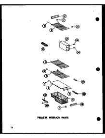 Freezer Interior Parts (Sr25w-C / P60350-39Wc) (Sr25w / P60350-39W) (Sr25w-A / P60350-39Wa) (Sr25w-L / P60350-38Wl) (Sr25w-Ag / P60350-39Wg) (Sd25w-C / P60350-40Wc) (Sd25w / P60350-40W) (Sd25w-A / P60350-40Wa) (Sd25w-L / P60350-40Wl) (Sd25w-Ag / P60350-40Wg) (Sr22w-C / P60350- parts for Amana Side-By-Side Refrigerator SD25W-AG-P60350-40WG from AppliancePartsPros.com